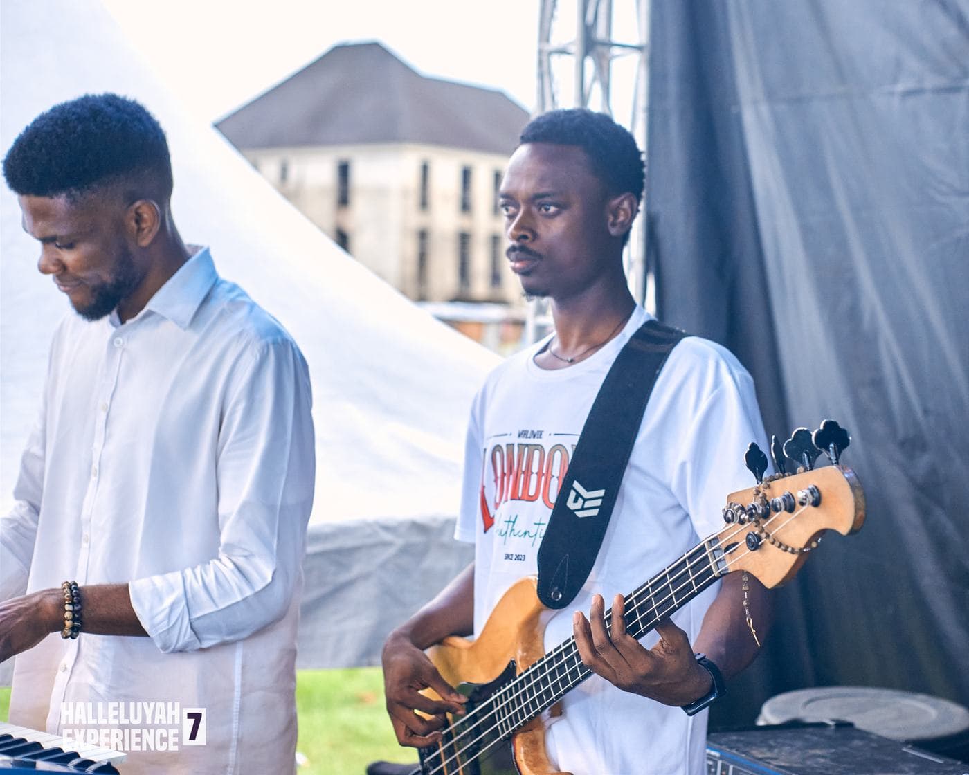 A musician performing on stage.